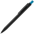 Ручка шариковая Chromatic, черная с зеленым