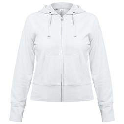 Толстовка женская Hooded Full Zip серый меланж